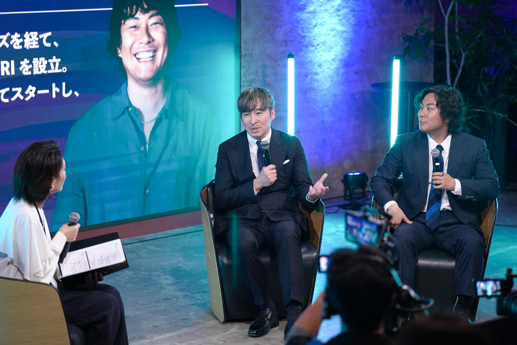 中馬氏と佐俣氏